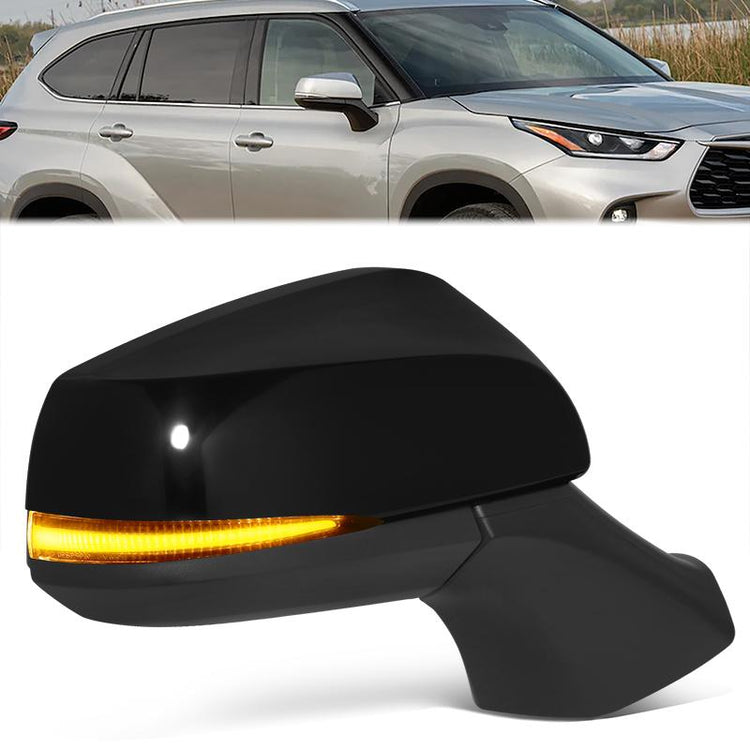 RETROVISOR MIRROR - TOYOTA HIGHLANDER 2020-2024 - WITH POWER WITH HEATED GLASS WITH SIGNAL WITH BLIND SPOT - OE STYLE - PASSENGER RIGHT SIDE