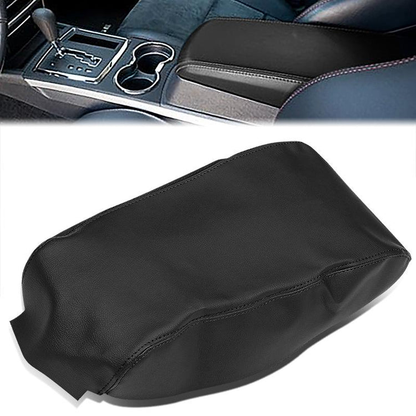 TAPA DE CONSOLA CENTER CONSOLE COVER - 08-10 DODGE CHARGER - SYNTHETIC LEATHER - BLACK