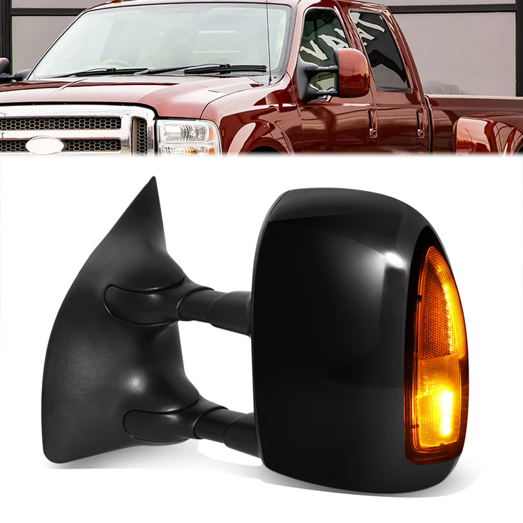 RETROVISOR MIRROR - OE STYLE - FORD EXCURSION 03-05 - FORD F-250 SUPER DUTY 03-07 - FORD F-350 SUPER DUTY 03-07 - FORD F-450 SUPER DUTY 03-07 - FORD F-550 SUPER DUTY 03-07 - WITH POWER WITH HEATED GLASS WITH TURN SIGNAL GLOSS COVER - DRIVER SIDE - PAINT