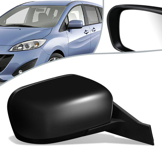 RETROVISOR MIRROR - OEM - 11-17 MAZDA 5 - POWERED - HEATED - FOLDING - BLACK MATERIAL - RIGHT