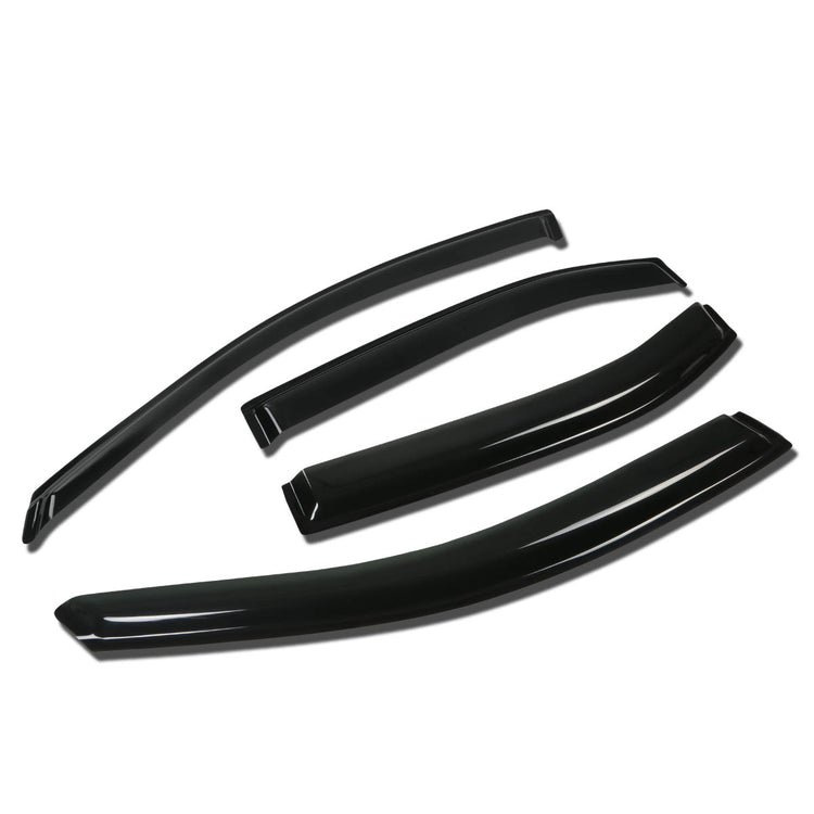 PROTECTOR DE VENTANA WINDOW VISORS - 06-12 FORD FUSION / 07-13 LINCOLN MKZ / 2006 LINCOLN ZEPHYR / 06-10 MERCURY MILAN - 4PCS - DARK SMOKE