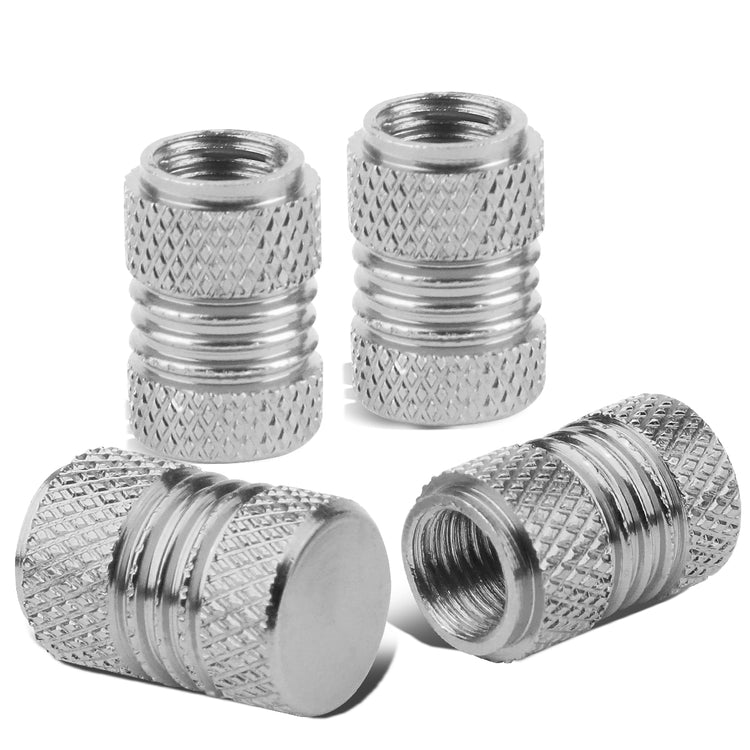 ACCESORIOS 17MM / 1.00" TALL - KNURLED STYLE - SILVER