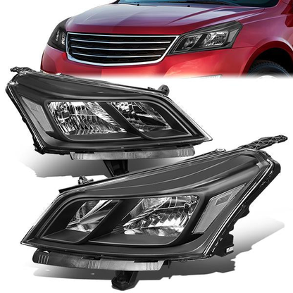 FAROS 13-17 CHEVY TRAVERSE - BLACK HOUSING / CLEAR CORNER - H11 LOW BEAM / H7 HIGH BEAM