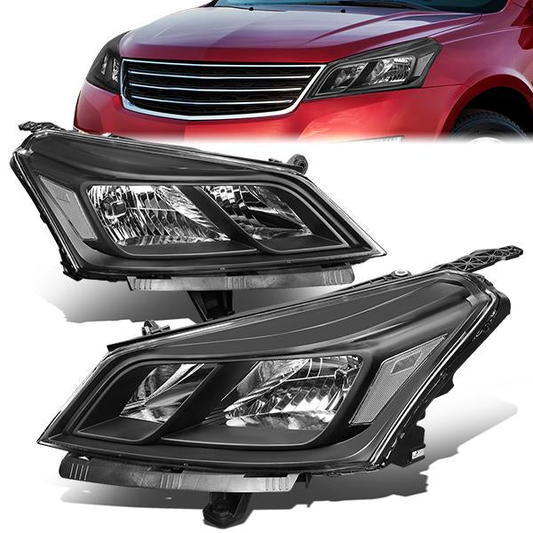 FAROS 13-17 CHEVY TRAVERSE - BLACK HOUSING / CLEAR CORNER - H11 LOW BEAM / H7 HIGH BEAM