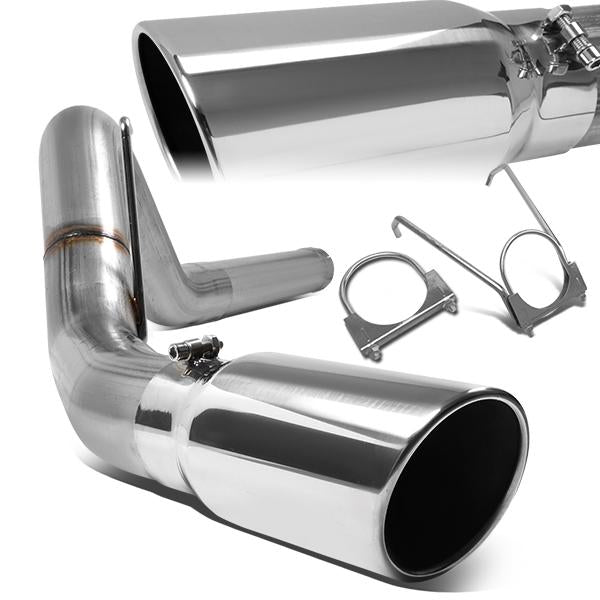 TUBERIA CATBACK CATBACK - 07-09 DODGE RAM 2500, 3500 6.7L L6 - DIESEL - SINGLE TIP - STAINLESS STEEL