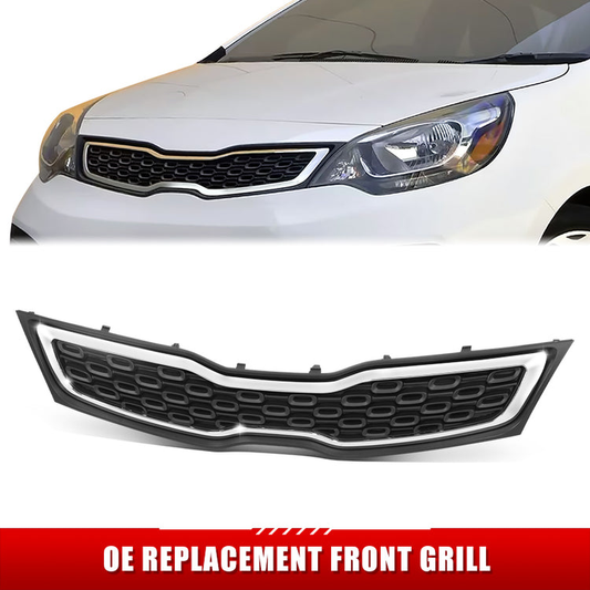 PARRILLA GRILLE - KA  RIO '12-'15/'16-'17/ GRILLE ASS'Y 12-15/ CHROME/BLACK (4D)//PARTS.NO,KI1200151//OEM NO,863501W010