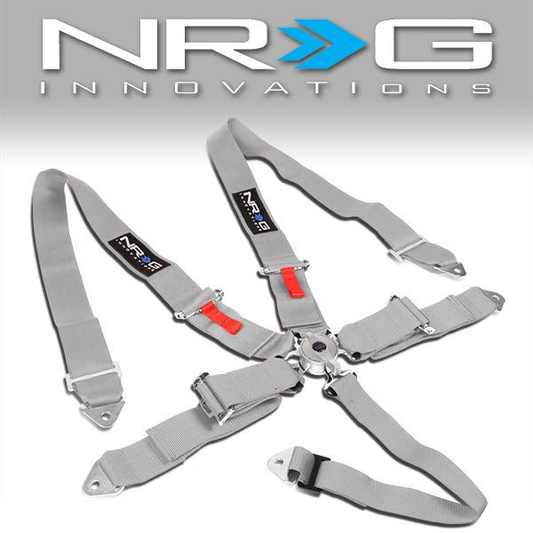CINTURON RACING 6 POINT - CAM LOCK - SILVER
