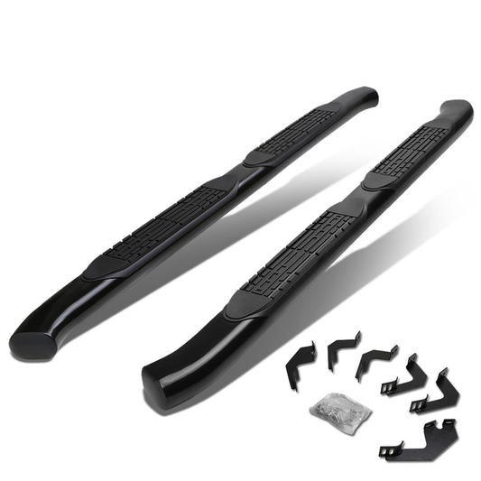 ESTRIBOS 4" - OVAL - 45 DEG - 05-15 TOYOTA TACOMA - ACCESS CAB - BLACK