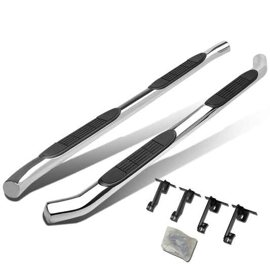 ESTRIBOS 3" - ROUND - 45 DEG - 11-17 DODGE DURANGO - SILVER