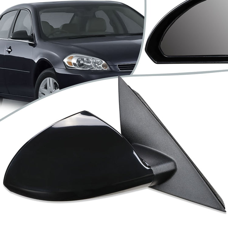 RETROVISOR MIRROR - OEM - 06-13 CHEVY IMPALA / 14-16 CHEVY IMPALA LIMITED - POWERED - HEATED - TEXTURED - BLACK - RIGHT
