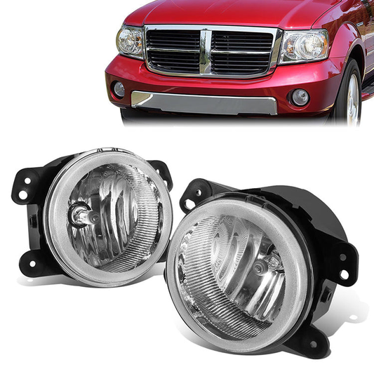 FAROS DE NIEBLA 05-10 CHRYSLER 300 C SRT8 TOURING LIMITED S / 06-10 CHRYSLER PT CRUISER / 2009 DODGE JOURNEY / 05-07 DODGE MAGNUM / 07-18 JEEP WRANGLER - H10 BULB - CLEAR