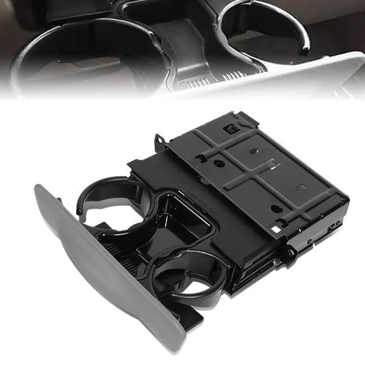 nan DASH BOARD CUP HOLDER INSERT - 99-04 FORD F-250, F-350, F-450, F-550 SUPER DUTY / 00-04 FORD EXCURSION - TEXTURED - GRAY