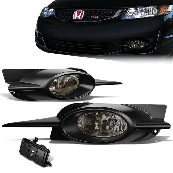 FAROS DE NIEBLA 09-11 HONDA CIVIC 2-DOOR - W/ SWITCH - H11 BULB - SMOKE