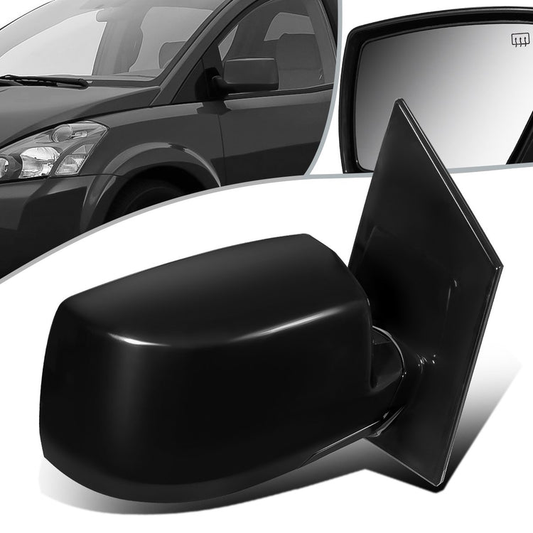 RETROVISOR MIRROR - OEM - 04-06 NISSAN QUEST - POWERED - HEATED - W/ MEMORY - FOLDING - BLACK MATERIAL - RIGHT