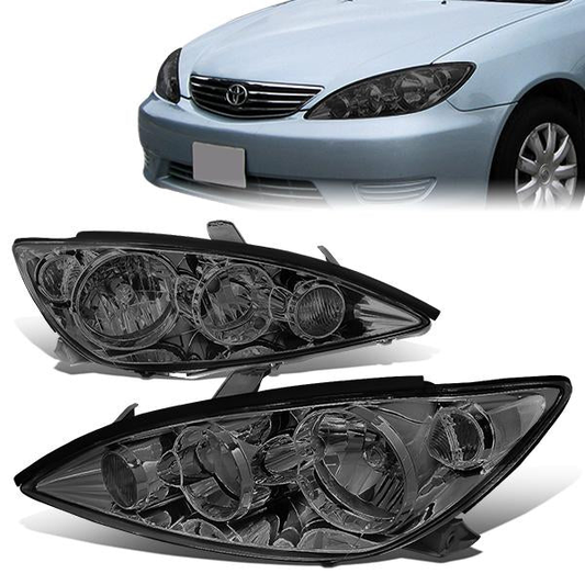 FAROS 05-06 TOYOTA CAMRY - 9006 LOW BEAM / 9005 HIGH BEAM / 4157NA TURN SIGNAL - SMOKE HOUSING / CLEAR CORNER