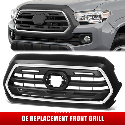 PARRILLA GRILLE - TY TACMA '16-'19/20-ON/ GRILLE ASS'Y 18-19/ MAT-BLACK/ W/CHROME FRAME (SR5)//PARTS.NO,TO1200474//OEM NO,5310104020C0