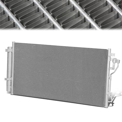 CONDENSADOR 11-15 HYUNDAI SONATA / 11-16 KIA OPTIMA - FITS 2.4L HYBRID ENGINE MODELS - ALUMINIUM