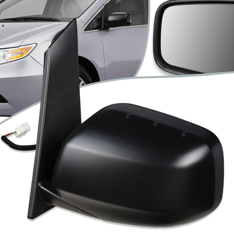 RETROVISOR MIRROR - OEM - 11-13 HONDA ODYSSEY - POWERED - TEXTURED - BLACK - LEFT