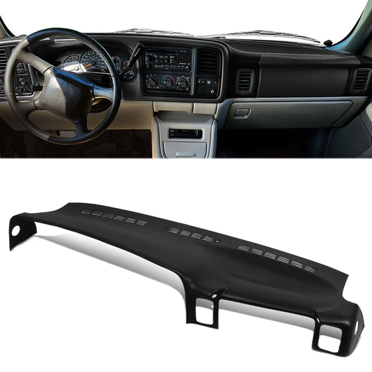 nan DASH COVERS - MOLDED DASH CAP COVER OVERLAY - 99-06 CHEVY GMC C/K AVALANCHE YUKON - ABS PLASTIC - TEXTURED BLACK