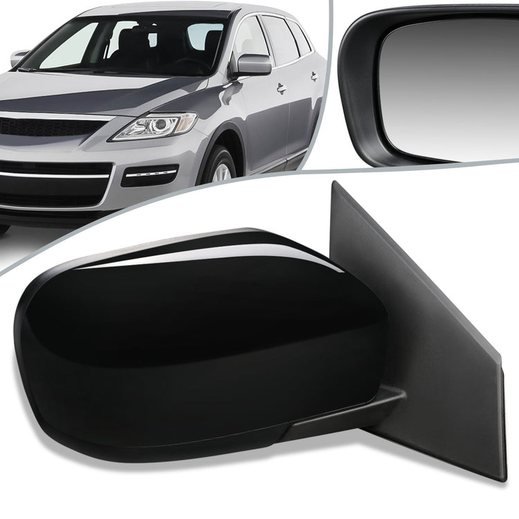 RETROVISOR MIRROR - OEM - 07-09 MAZDA CX-9 - POWERED - HEATED - PAINTABLE - BLACK - RIGHT