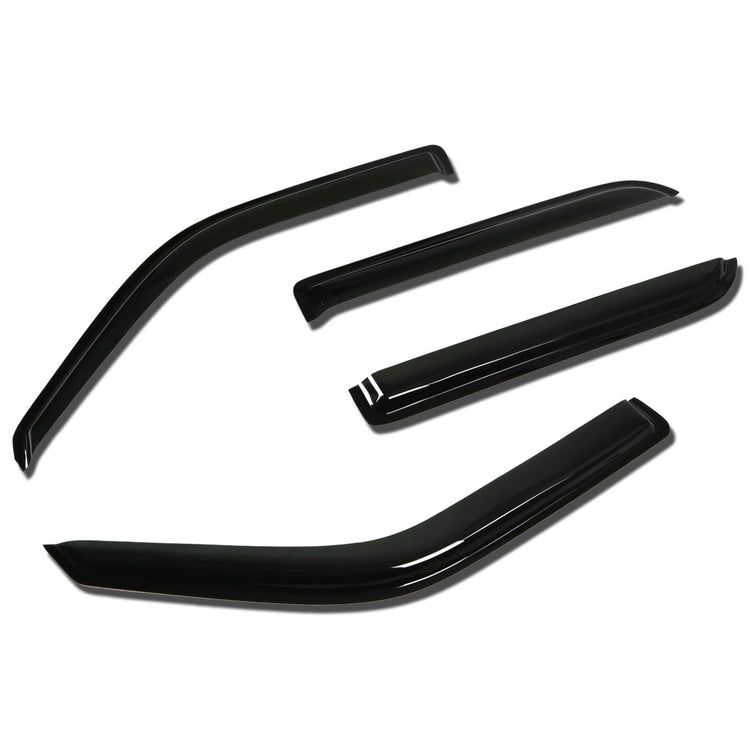 PROTECTOR DE VENTANA WINDOW VISORS - 01-03 FORD F-150 - 4PCS - CREW CAB - DARK SMOKE