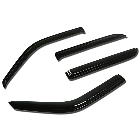 PROTECTOR DE VENTANA WINDOW VISORS - 01-03 FORD F-150 - 4PCS - CREW CAB - DARK SMOKE