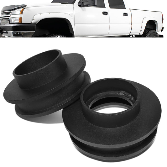 KIT ELEVACION 99-06 CHEVY SILVERADO 1500 / 2007 CHEVY SILVERADO 1500 CLASSIC / 99-06 GMC SIERRA 1500 / 2007 GMC SIERRA 1500 CLASSIC - FITS 2WD MODELS ONLY - FRONT - 3" LIFT - UPPER SPRING MOUNT