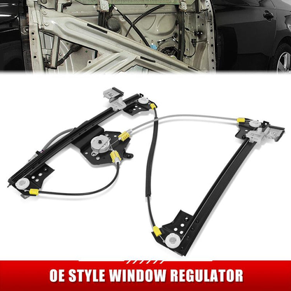 REGULADOR DE VENTANA WINDOW MOTORS & REGULATORS - CHRYSLER 300 2005-2010 / DODGE CHARGER 2006-2010 / DODGE MAGNUM 2005-2008 - EXC. ANTI-PINCH - W/ 2 WIRES - W/O ONE TOUCH UP - METALLIC - BARE STEEL / PLASTIC