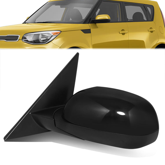 RETROVISOR MIRROR - OE STYLE - KIA SOUL 14-19 - WITH POWER WITH HEATED GLASS - DRIVER SIDE - PAINT TO MATCH - BLACK