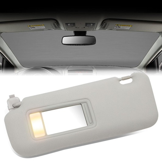 nan SUN VISOR - 10-15 MAZDA CX-9 - FITS MODELS WITH LIGHTED MIRROR - GRAY