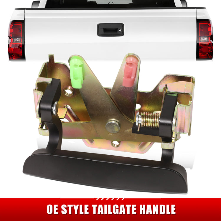 MANIJA DOOR HANDLE COVERS - DODGE DAKOTA 97-10/MITSUBISHI RAIDER 06-09/RAM DAKOTA 11 - ABS PLASTIC / STAINLESS STEEL - SMOOTH BLACK