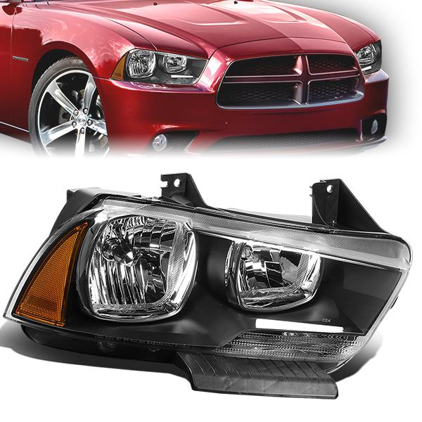 FAROS OE STYLE - 11-14 DODGE CHARGER - W/ HALOGEN HEADLAMPS - H11 LOW BEAM / 9005 HIGH BEAM - RIGHT