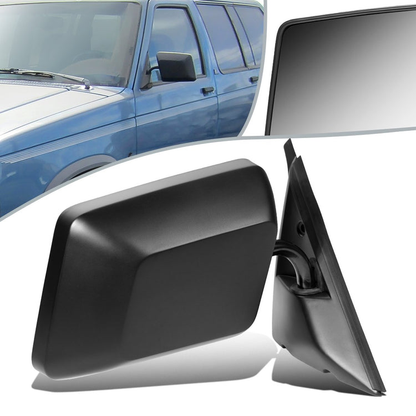 RETROVISOR MIRROR - OEM - 82-93 CHEVY C10, SONOMA, JIMMY - MANUAL - TEXTURED - BLACK - RIGHT
