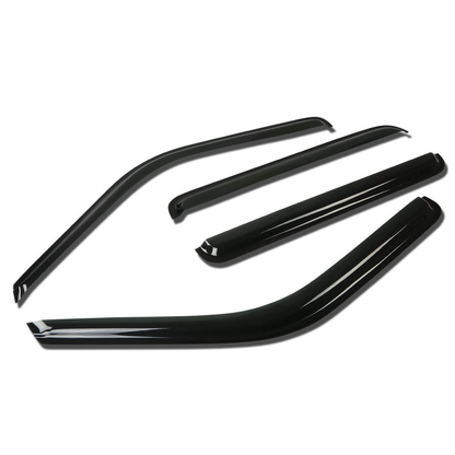 PROTECTOR DE VENTANA WINDOW VISORS - 95-99 GMC YUKON/ 92-99 CHEVY SUBURBAN/ 92-2000 CHEVY PICKUP/ 92-97 K3500 SIERRA - 4PCS - CREW CAB -  DARK SMOKE