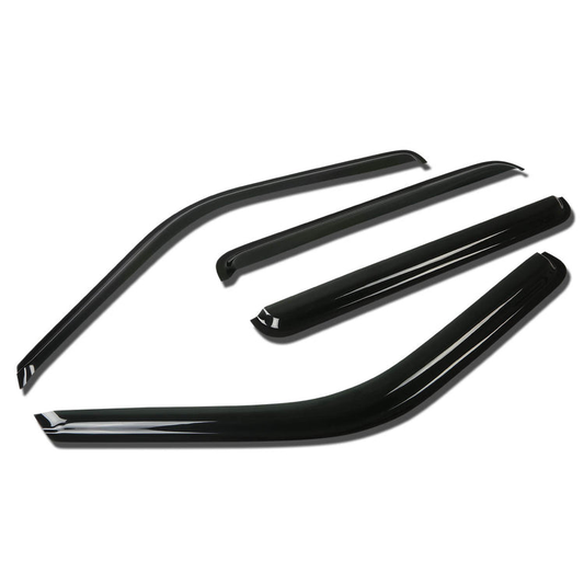 PROTECTOR DE VENTANA WINDOW VISORS - 95-99 GMC YUKON/ 92-99 CHEVY SUBURBAN/ 92-2000 CHEVY PICKUP/ 92-97 K3500 SIERRA - 4PCS - CREW CAB -  DARK SMOKE