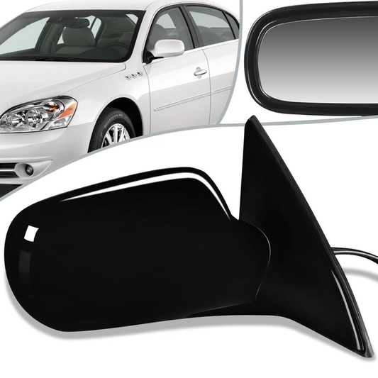 RETROVISOR MIRROR - OEM - 06-11 BUICK LUCERNE - POWERED - HEATED - PAINTABLE - BLACK - RIGHT