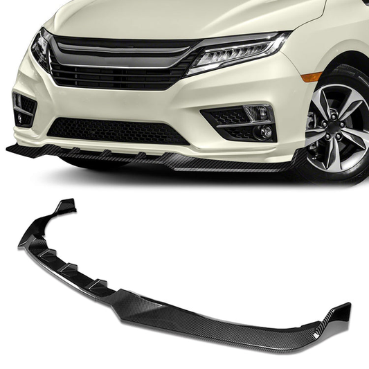 LIP FRONTAL 18-20 HONDA ODYSSEY - REQUIRES DRILLING BUMPER FOR INSTALLATION - 3PC - CARBON FIBER LOOK