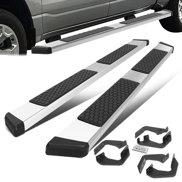 ESTRIBOS 5.5" - HONEYCOMB STEP PAD - 07-21 TOYOTA TUNDRA - DOUBLE CAB - CHROME / BLACK
