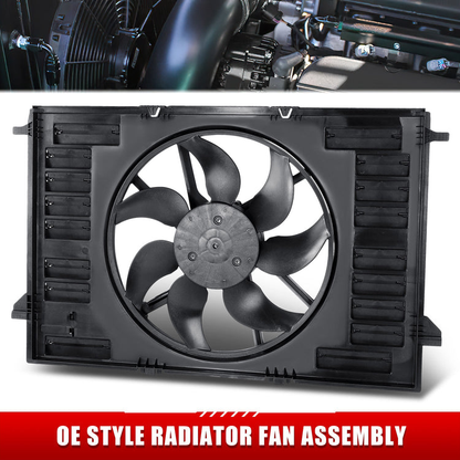 ABANICOS OE STYLE -AUDI A4 2017-2021 / AUDI A4 ALLROAD 2017-2020 / AUDI A6 QUATTRO 2019-2021 - FITS MODELS WITH SINGLE FAN AND 2.0L TURBO GASOLINE ENGINE