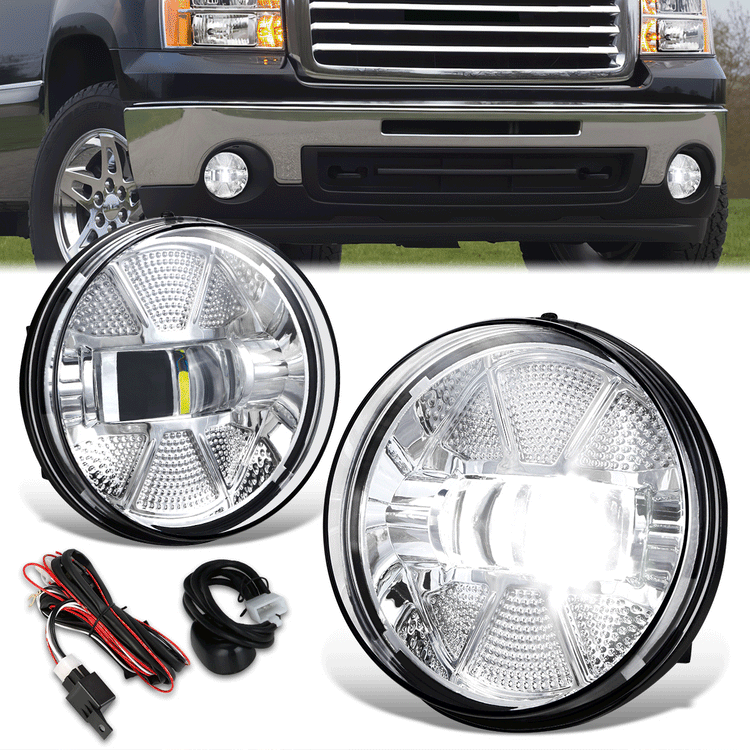 FAROS DE NIEBLA 07-14 GMC SIERRA 2500HD 3500HD / 07-13 GMC SIERRA 1500,CLEAR