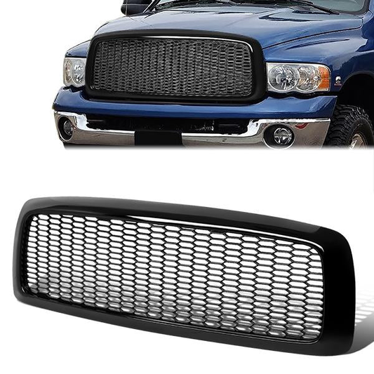 PARRILLA GRILLE - 02-05 DODGE RAM 1500 / 03-05 DODGE RAM 2500, 3500 - HONEYCOMB MESH - BLACK