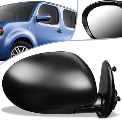 RETROVISOR MIRROR - OEM - 09-14 NISSAN CUBE - POWERED - HEATED - PAINTABLE - BLACK - RIGHT