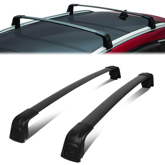 PORTAEQUIPAJE ROOF RACK CROSS BARS - 16-19 KIA SPORTAGE - BOLTS ONTO OEM ROOF RAILS ONLY - BLACK