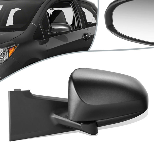 RETROVISOR MIRROR - OEM - 12-14 TOYOTA YARIS HATCHBACK - POWERED - HEATED - TEXTURED - BLACK - LEFT