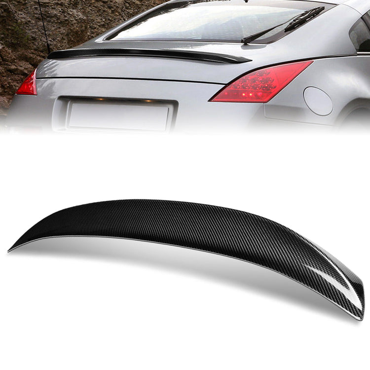 SPOILER CAR TRUNK SPOILER - 03-08 NISSAN 350Z - CARBON FIBER BLACK