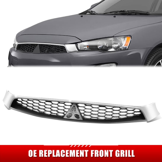 PARRILLA GRILLE - MB LANCR 08-17/ GRILLE ASS'Y 16-17/ MAT-BLACK W/CHROME MOULDING//PARTS.NO,MI1200267//OEM NO,7450B019