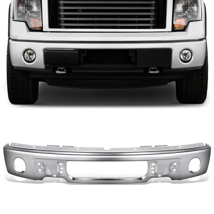 DEFENSA 09-14 FORD F-150, W/ FOG LAMPS; W/O HARLEY DAVIDSON MODEL, RAPTOR - CHROME