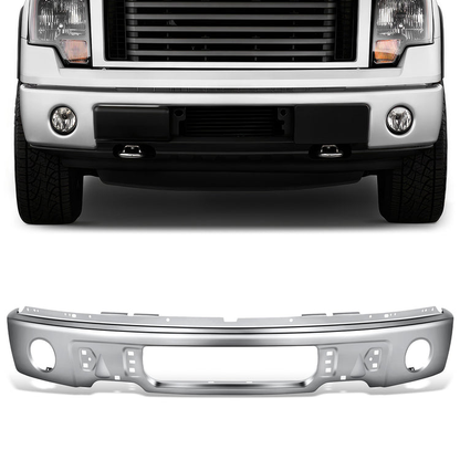 DEFENSA 09-14 FORD F-150, W/ FOG LAMPS; W/O HARLEY DAVIDSON MODEL, RAPTOR - CHROME
