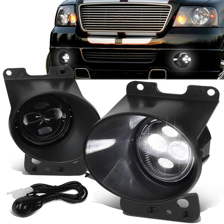 FAROS DE NIEBLA 05-08 FORD F-150 / 06-08 LINCOLN MARK LT - FITS MODELS MANUFACTURED AFTER 8-9-05 - CHROME / CLEAR