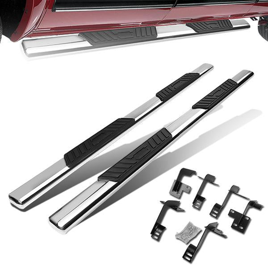 ESTRIBOS 5" - OVAL - STRAIGHT - 19-20 DODGE RAM 1500 - CREW CAB - SILVER